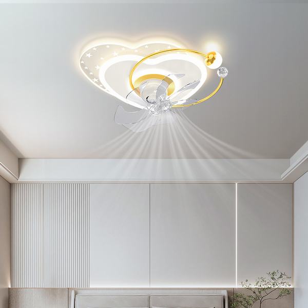 Đèn Ốp Trần Có Quạt Ø500mm YN-F154C-50 YN-F154C-50