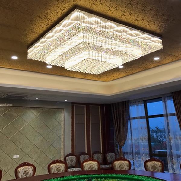 Đèn Ốp Trần Pha Lê L2000xW2000mm AL-CD9657-200 AL-CD9657-200