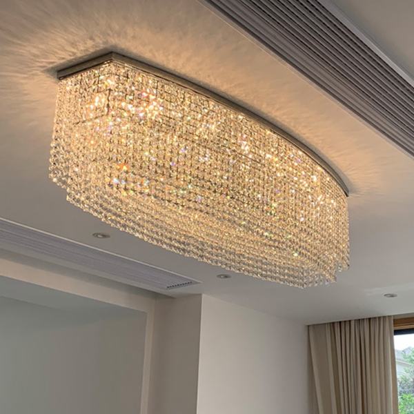 Đèn Ốp Trần Pha Lê L3000xW800mm AL-CD9659-300 AL-CD9659-300