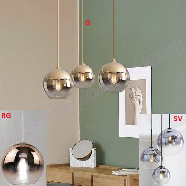 Đèn Thả Cầu Thủy Tinh Ø250mm MC-KD0418A MC-KD0418A