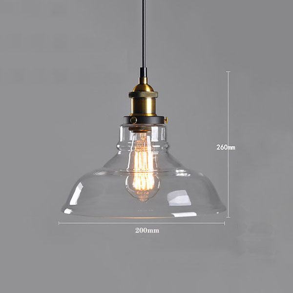 Đèn Thả Chao Thuỷ Tinh Ø200mm AL-PD023A AL-PD023A