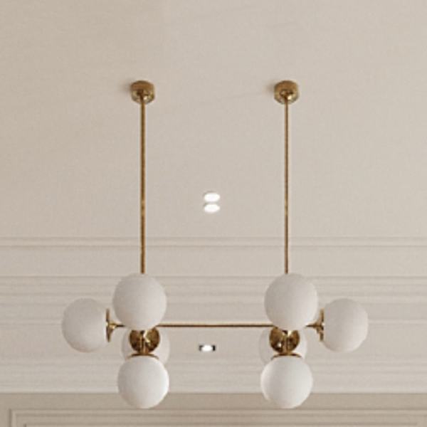 Đèn Thả Thuỷ Tinh L1200mm AL-PD343-8 AL-PD343-8