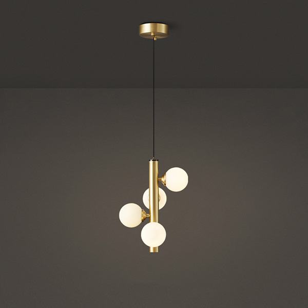 Đèn Thả Thủy Tinh Kiểu Bắc Âu H1500mm AL-PD5449C-4 AL-PD5449C-4