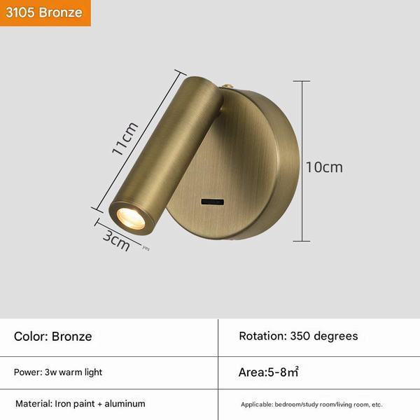 Đèn Tường Đọc Sách H110mm AL-W3105B AL-W3105B