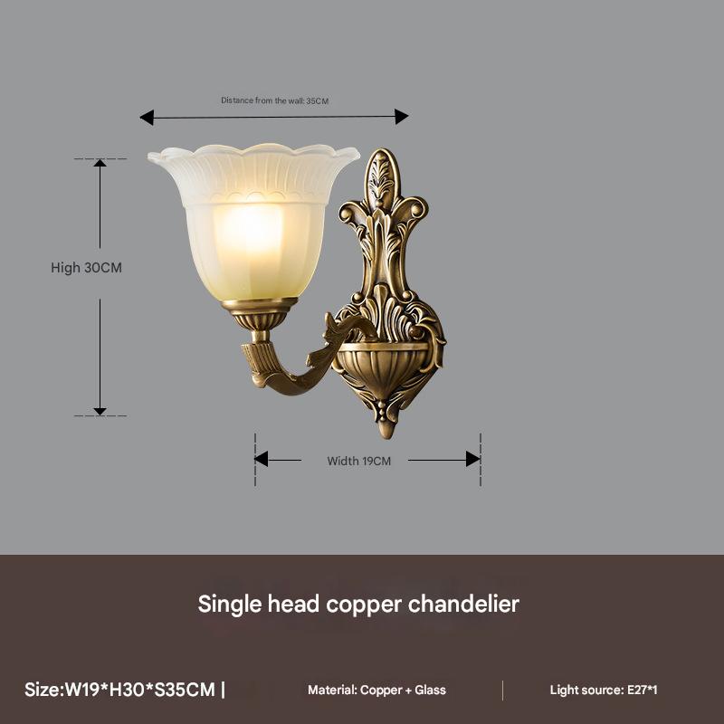 Đèn Tường Đồng Tân Cổ Điển H300mm AL-W116-1 AL-W116-1