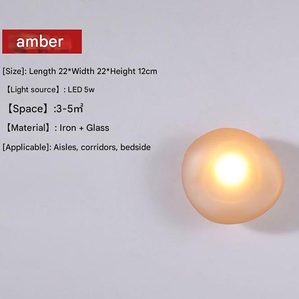 Đèn Tường Thuỷ Tinh Hình Đá Cuội Ø220mm AL-B2623C AL-B2623C